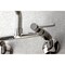 Kingston Brass KS823PN Concord Two-Handle Wall-Mount Kitchen Faucet, Polished Nickel KS823PN - alternate 4